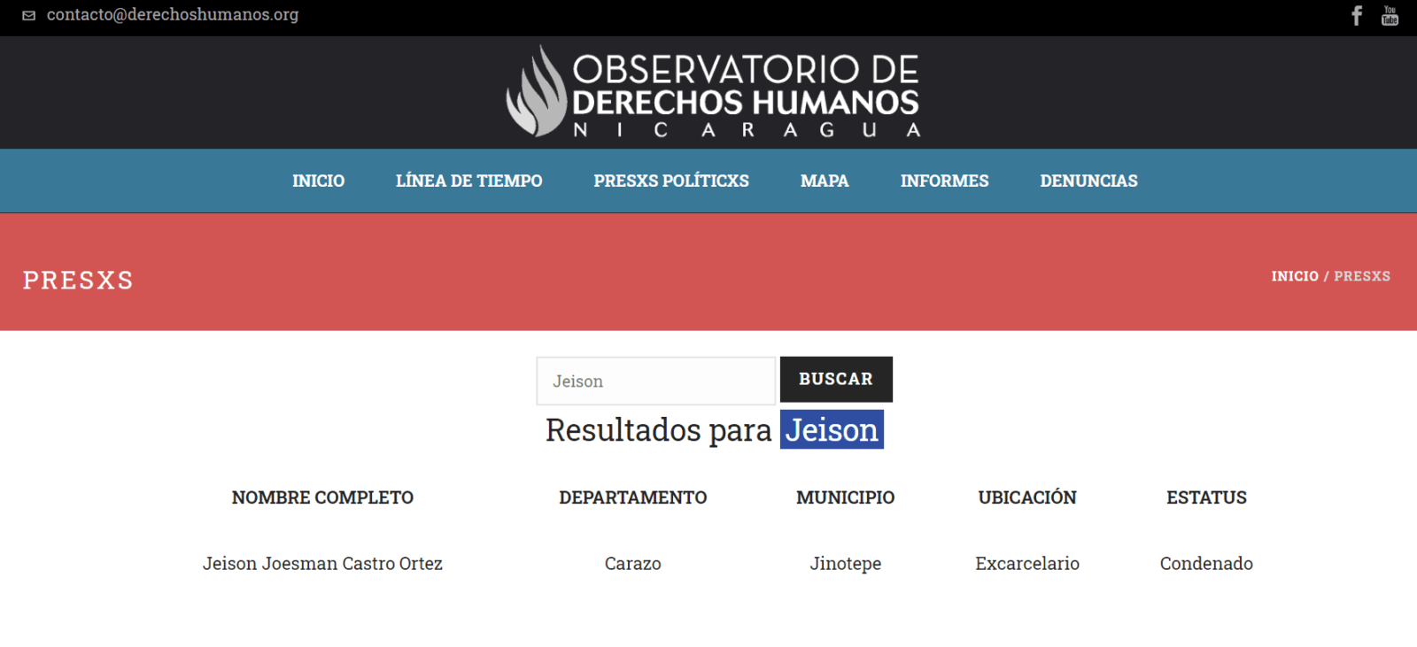 Observatorio-de-Derechos-Humanos-Nicaragua-presos-politicos-Jeison-Castro-Ortez
