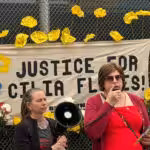 A protest in Brooklyn, New York, calling for the release of Cilia Flores and her husband, Venezuelan President Nicolás Maduro. Photo: Bárbara Larissa.