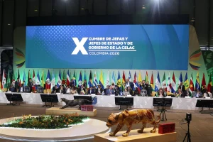 Plenary of the 10th Summit of the Community of Latin American and Caribbean States (CELAC) held in Bogotá, Colombia, on Saturday, March 21, 2026. Photo: Reuters.