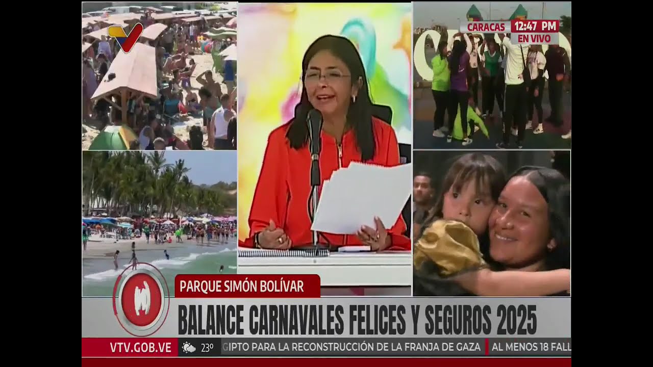 Balance de Carnavales 2025 por Diosdado Cabello y Delcy Rodríguez, 5 marzo 2025