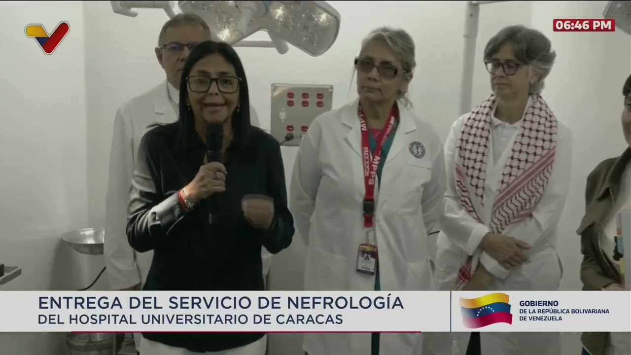 Delcy Rodríguez: Se están desbloqueando recursos de Venezuela que se usarán en hospitales