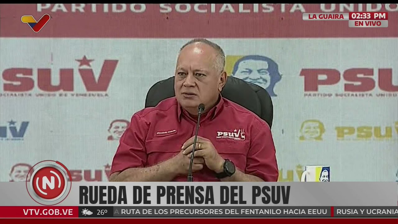 Rueda de prensa del PSUV, palabras de Diosdado Cabello desde La Guaira, 24 de febrero de 2025