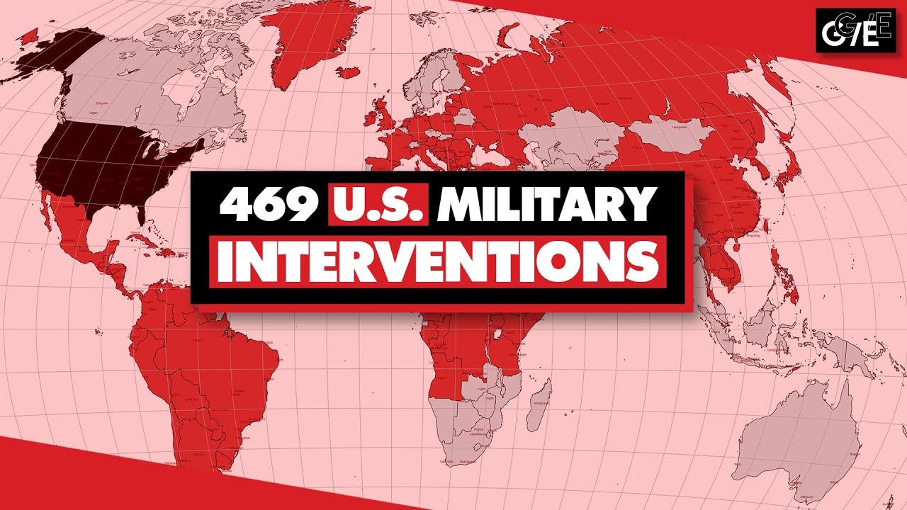 US launched 251 military interventions since 1991, and 469 since 1798
