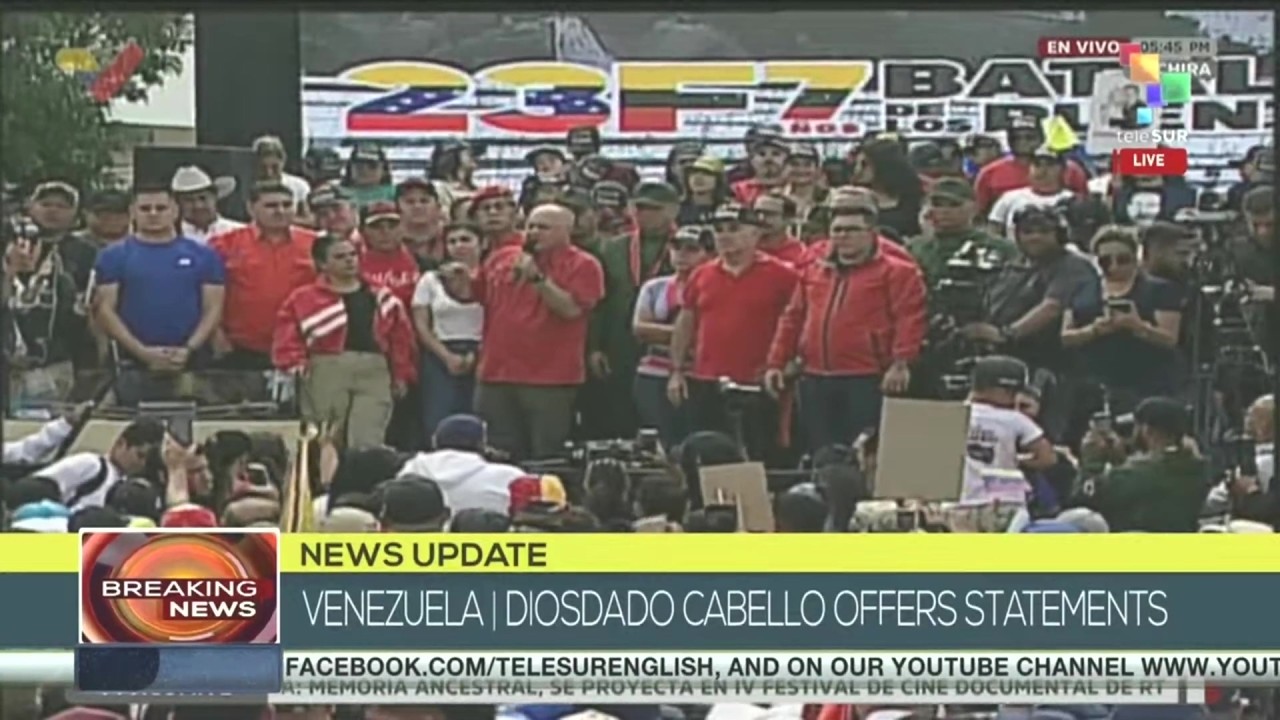 Diosdado Cabello: We recognize the people of Venezuela, that chose not to be surrendered