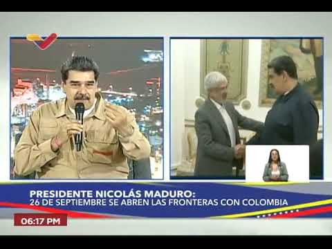 Maduro: El 26 de septiembre abren fronteras entre Venezuela y Colombia