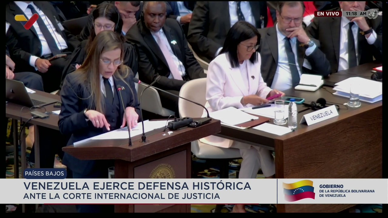 En La Haya, Delcy Rodríguez y Procuradora Arianny Seijo defienden la Guayana Esequiba, 11 mayo 2026