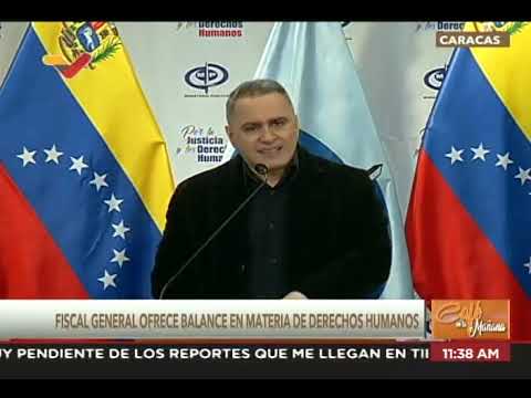 Fiscal Tarek William Saab, rueda de prensa sobre avances en derechos humanos, 14 octubre 2022