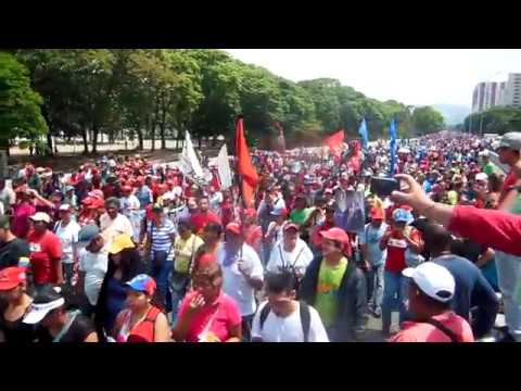 1° Mayo 2019. Marcha pueblo chavista. Avanzada
