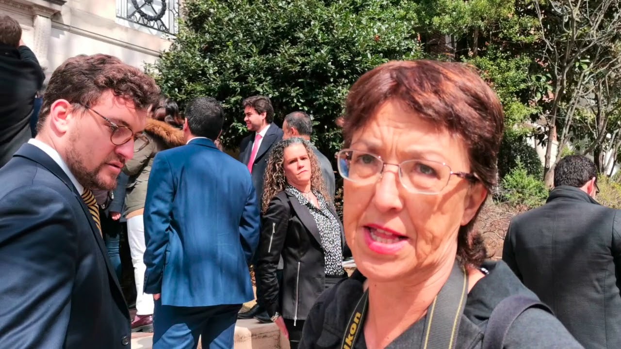 Anti-war activists protest seizure of Venezuelan diplomatic buildings by coup supporters