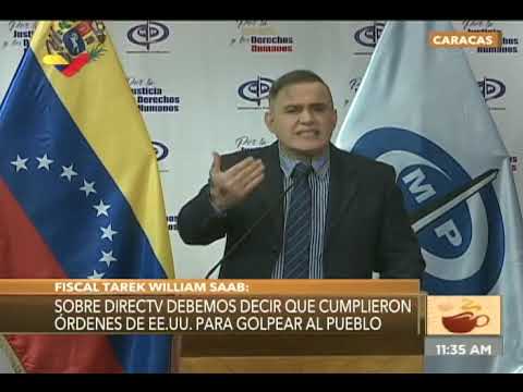 Fiscal General Tarek William Saab sobre Directv, gasolina y otros temas, 10 de junio de 2020