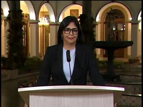 Declaraciones de la vicepresidenta Delcy Rodríguez con relación al sabotaje eléctrico