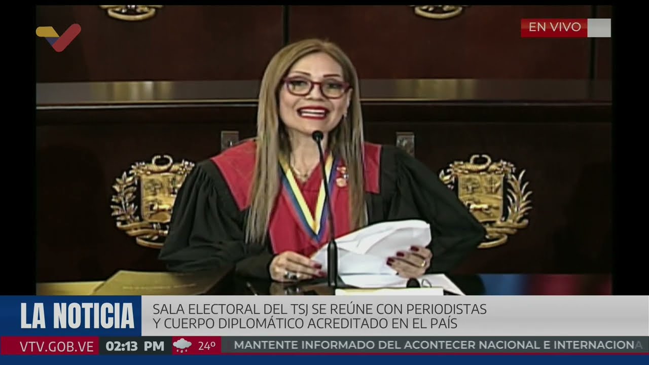 Sala Electoral del TSJ se reúne con periodistas y Cuerpo Diplomático, 10 de agosto de 2024