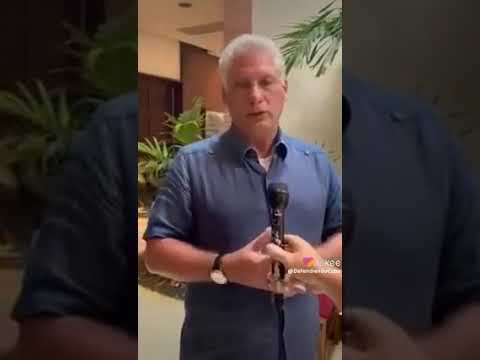Declaraciones del Presidente Diaz-Canel a la prensa, por el accidente en el Hotel Saratoga.