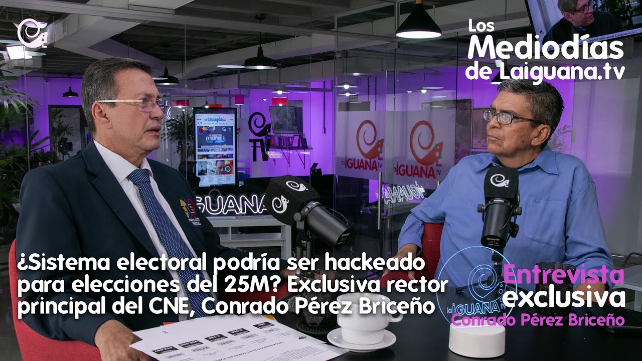 ¿Sistema electoral podría ser hackeado para el 25M? Exclusiva rector CNE Conrado Pérez