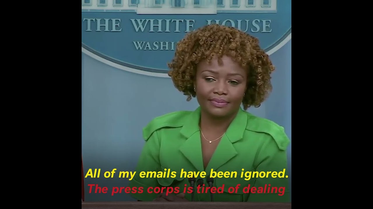 Watch: White House Press Room Erupts After Reporter Interrupts Jean-Pierre