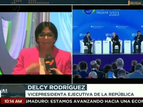 Delcy Rodríguez desde Rusia denuncia genocidio en Palestina, 11 octubre 2023