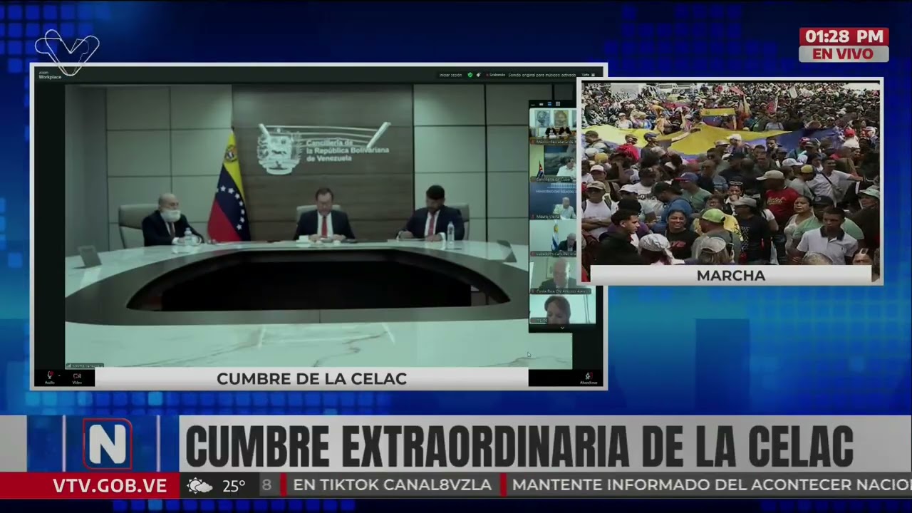 Canciller de Venezuela Yvan Gil en reunión extraordinaria del CELAC, 4 de enero de 2026