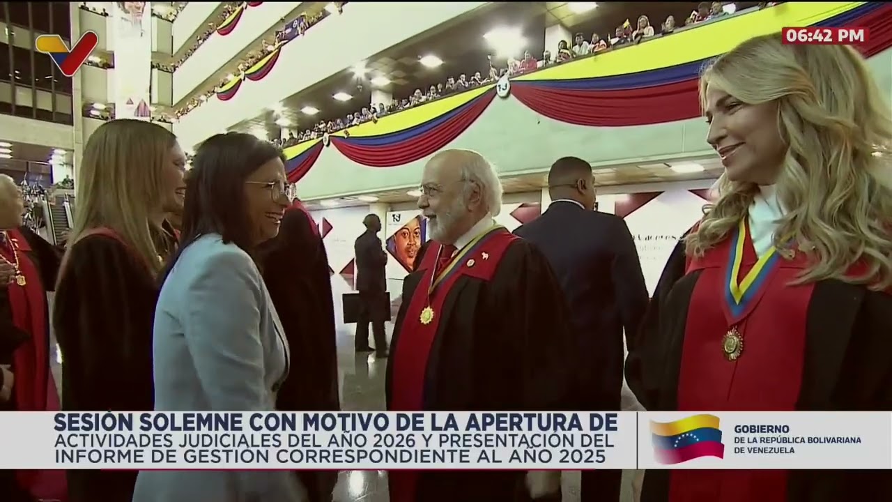 Inicio del Año Judicial 2026, evento completo con la Presidenta Encargada Delcy Rodríguez