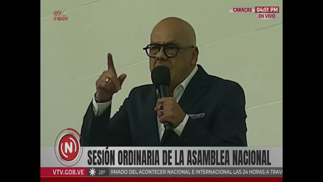 Jorge Rodríguez en la Asamblea Nacional sobre España y reconocimiento a Maduro, 8 octubre 2024