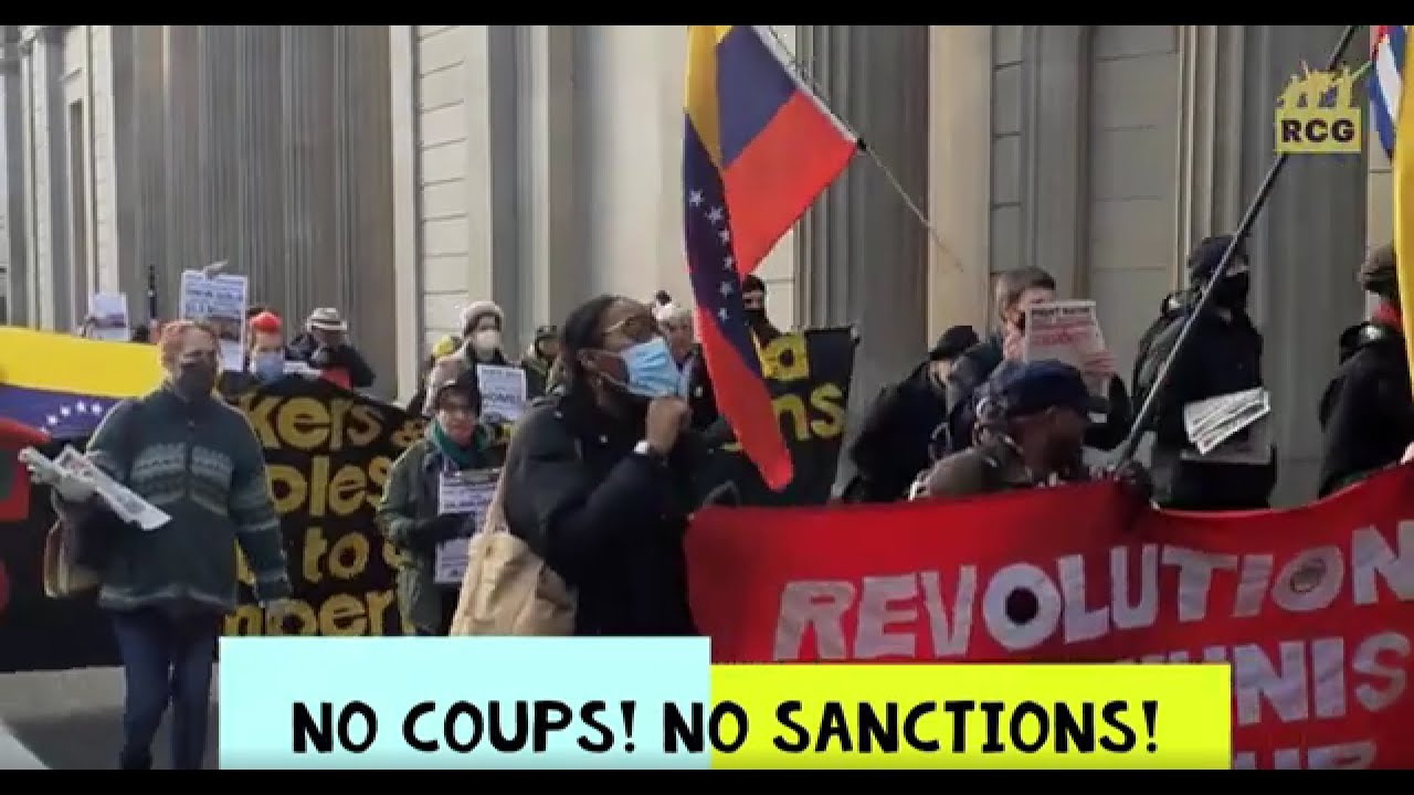 Return the gold to Venezuela! Protest at the Bank of England