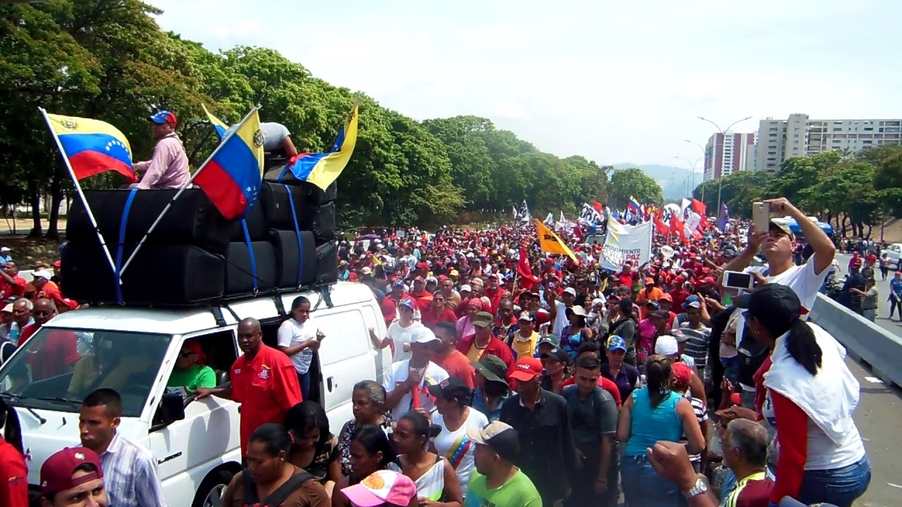 1° Mayo 2019. Marcha pueblo chavista. Cabecera
