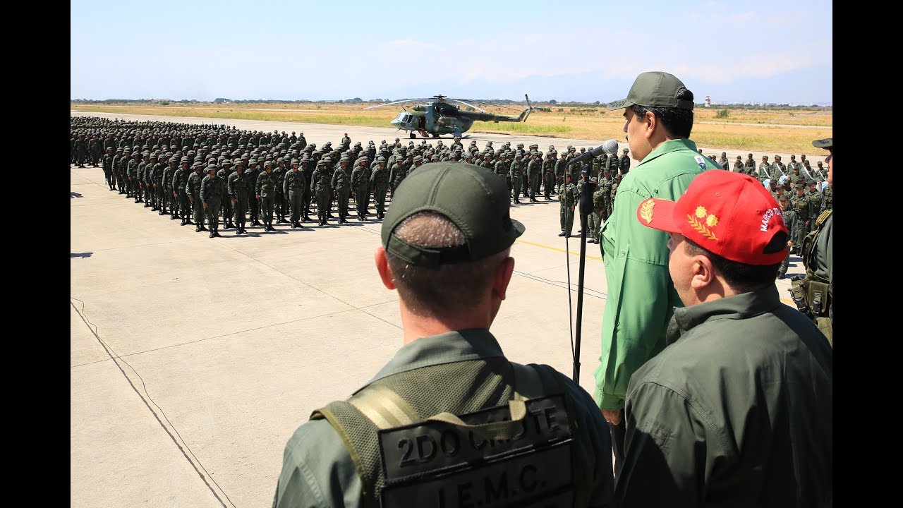 Maduro participa en ejercicios militares en Aragua, 29 enero 2019