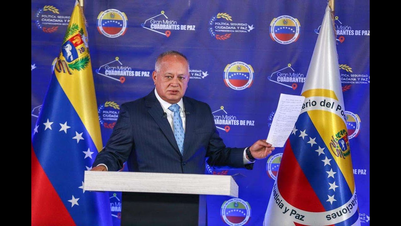 Diosdado Cabello, rueda de prensa sobre hechos conspirativos durante elecciones, 28 mayo 2025