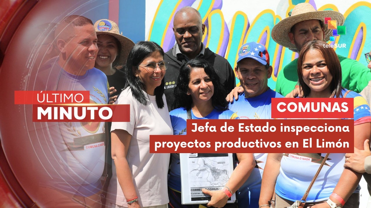 Pdta. (E) Delcy Rodríguez inspecciona Comuna Guaicamacuto Bicentenario