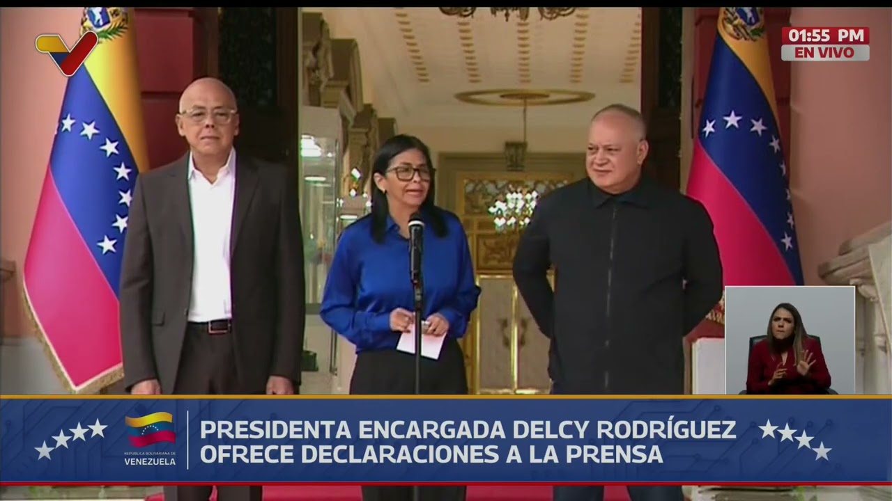 Delcy Rodríguez sobre liberación de personas privadas de libertad (mal llamados "presos políticos")