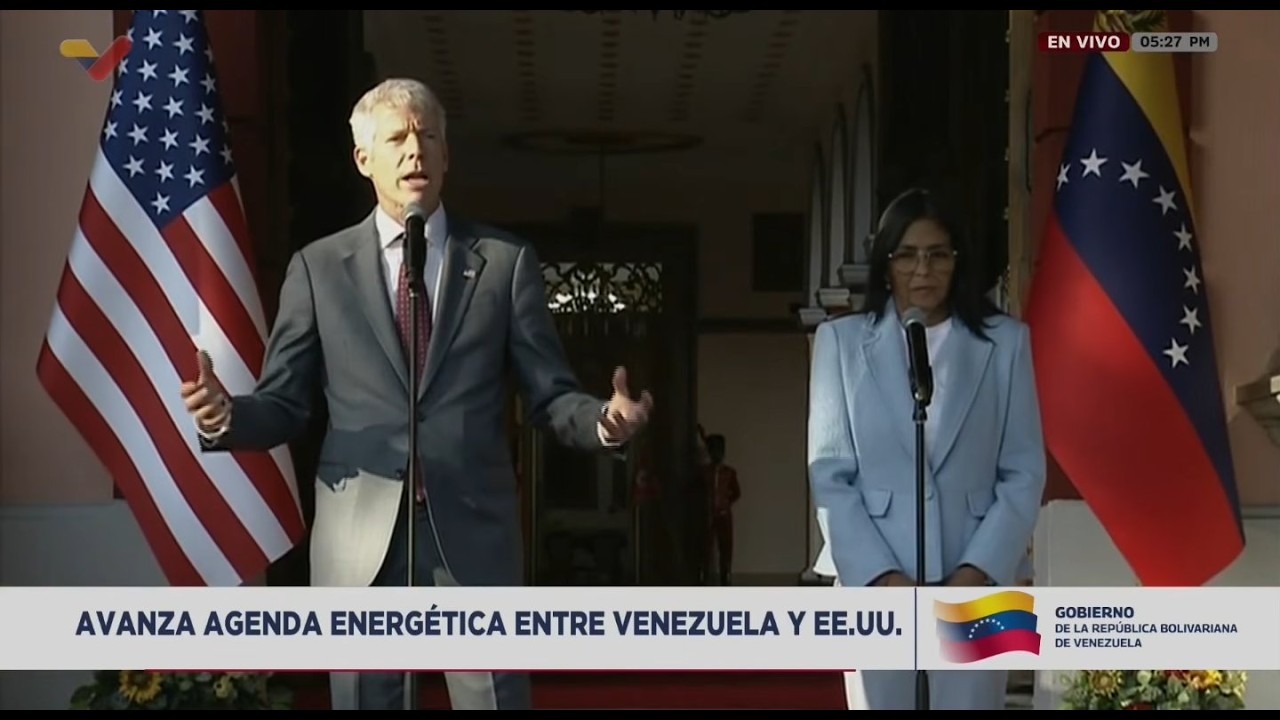 Delcy Rodríguez y Christopher Wright, declaraciones tras reunión en Miraflores este 11 febrero 2026