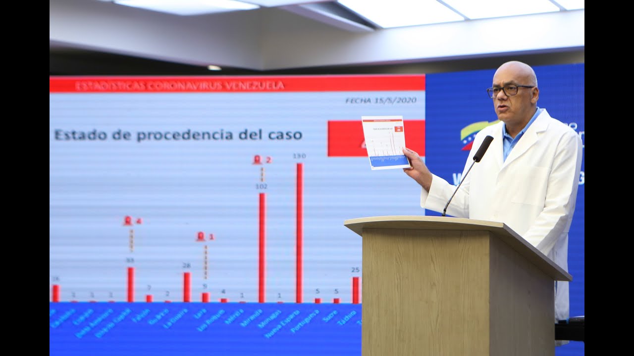 Reporte Coronavirus Venezuela, 15/05/2020: Jorge Rodríguez informa de 4 nuevos casos para 459