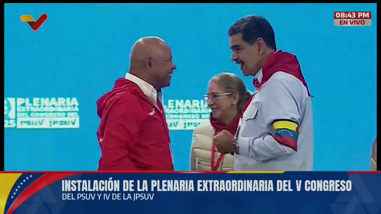 Plenaria del V Congreso Extraordinario del PSUV para elegir candidatos a gobernadores y diputados