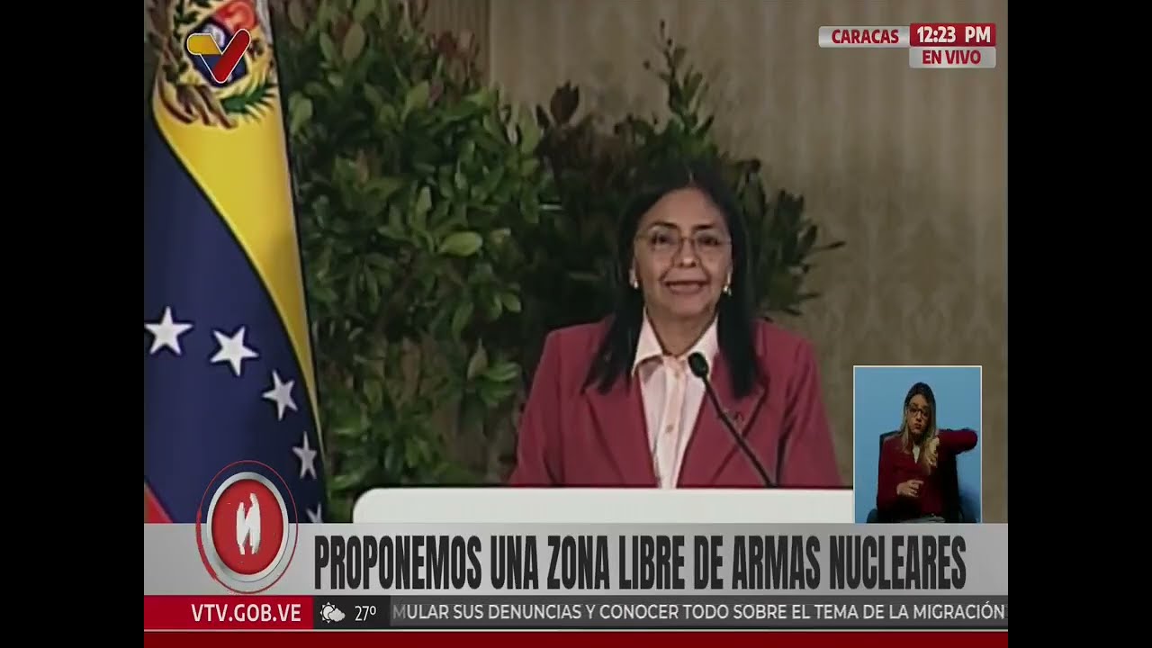 Delcy Rodríguez se reúne con Cuerpo Diplomático y convoca cumbre por la paz ante amenaza nuclear