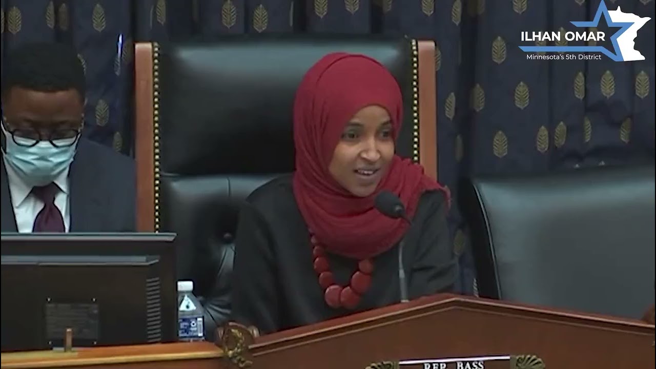 Rep  Ilhan Omar   Rep  Omar chaired the House hearing on US Africa relations , December 21, 2021