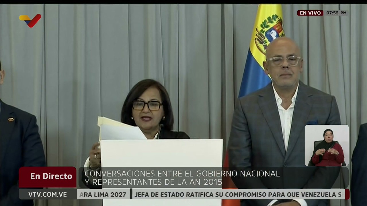 Primer acuerdo entre gobierno de Venezuela y AN 2015, 12 de agosto de 2026