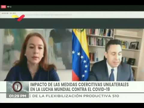 Samuel Moncada en seminario en línea de la ONU sobre sanciones en tiempos del Covid-19