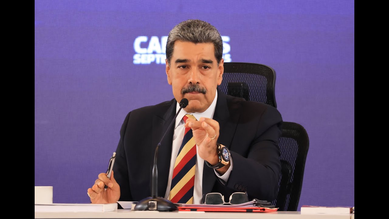 Maduro en rueda de prensa con medios internacionales, 1 de septiembre de 2025