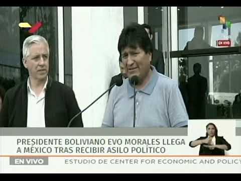 Evo Morales llega a México y da declaraciones tras el golpe de Estado