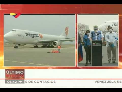 Venezuela recibe 90 toneladas de ayuda de Rusia, la Unicef y la OPS contra el Covid-19