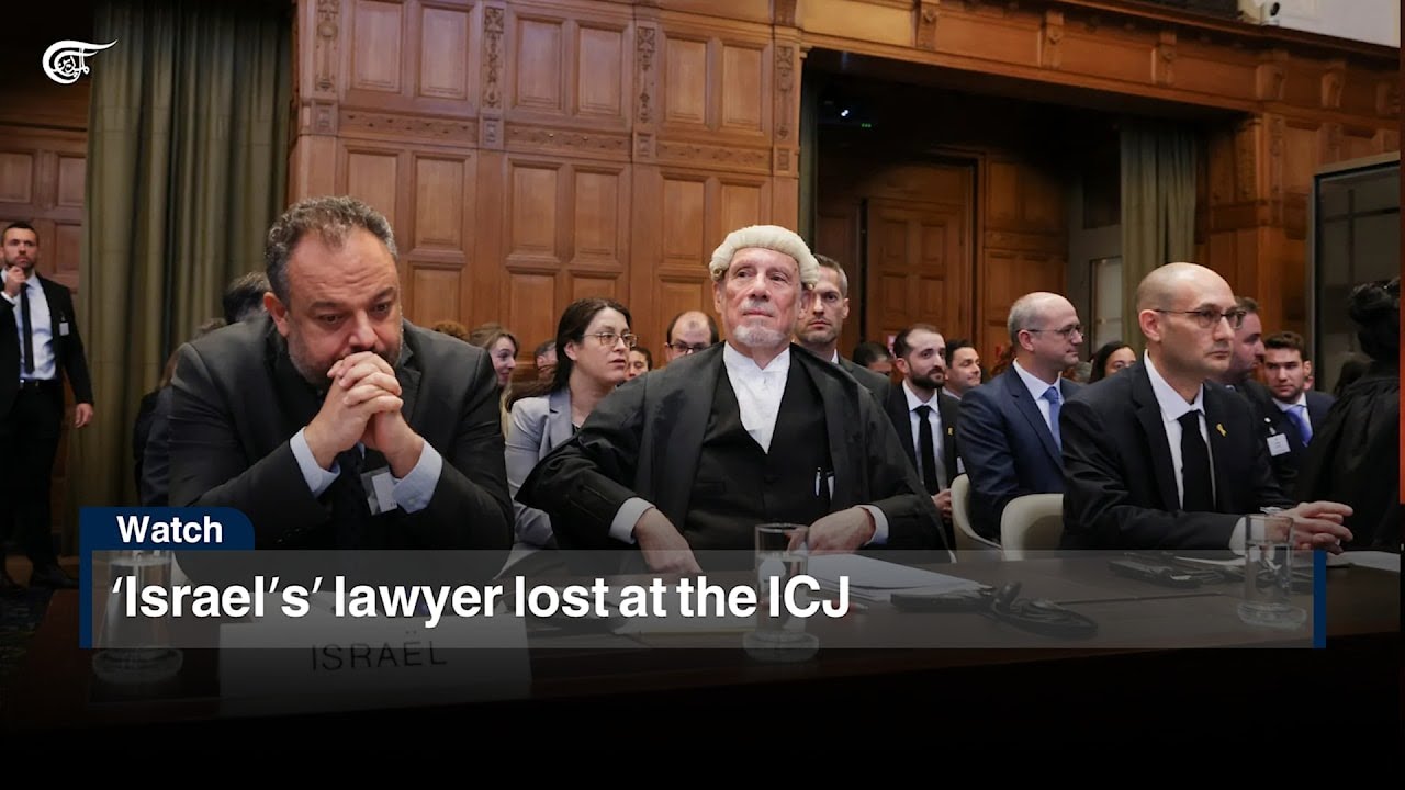 ‘Israel’s’ lawyer lost at the ICJ