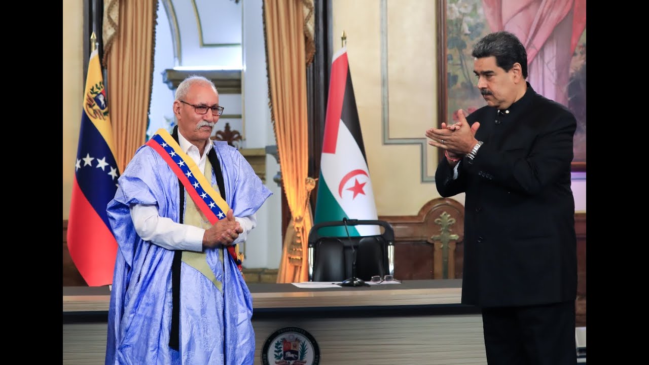 Maduro se reúne con el Presidente de la República Arabe Saharaui, Brahim Gali