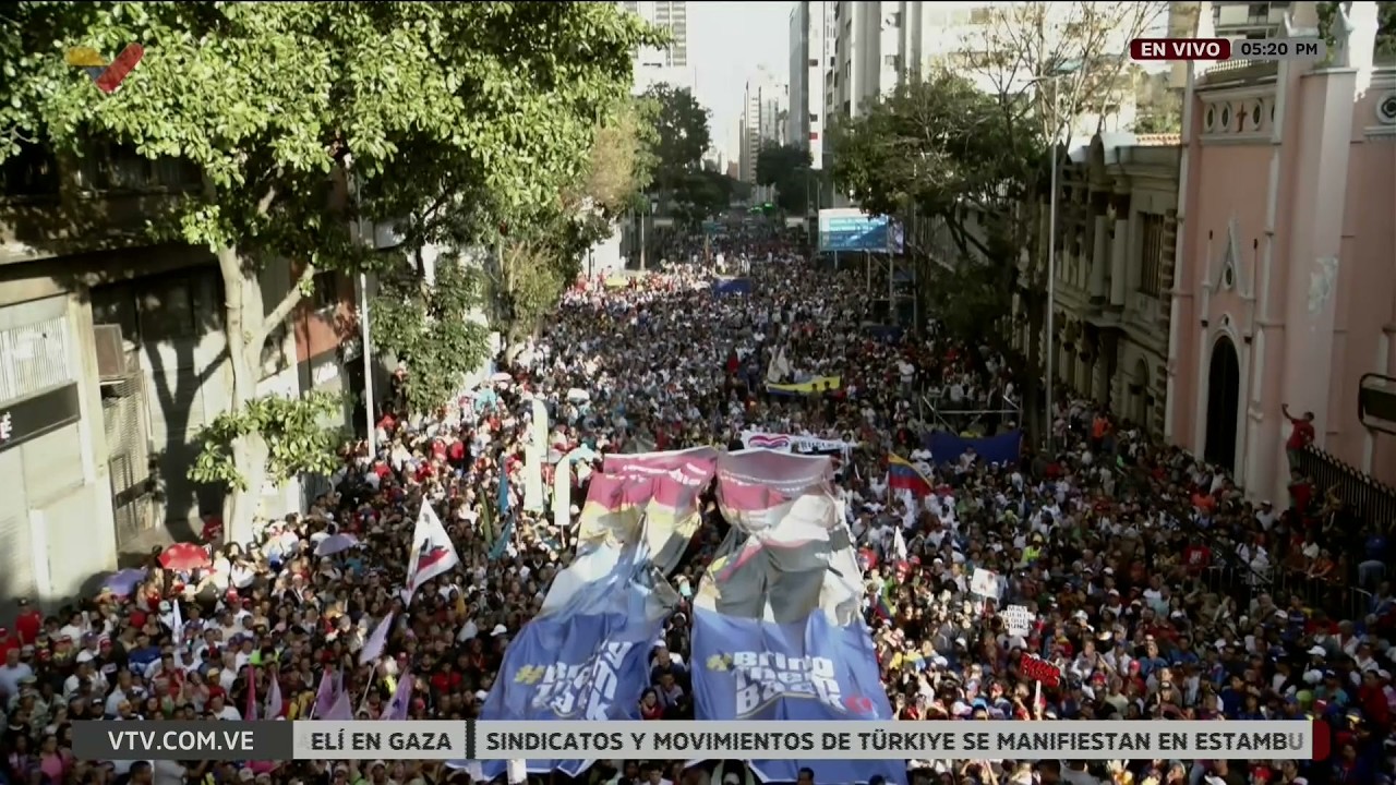Marcha a un mes del ataque de Estados Unidos a Venezuela y el secuestro de Maduro y Cilia