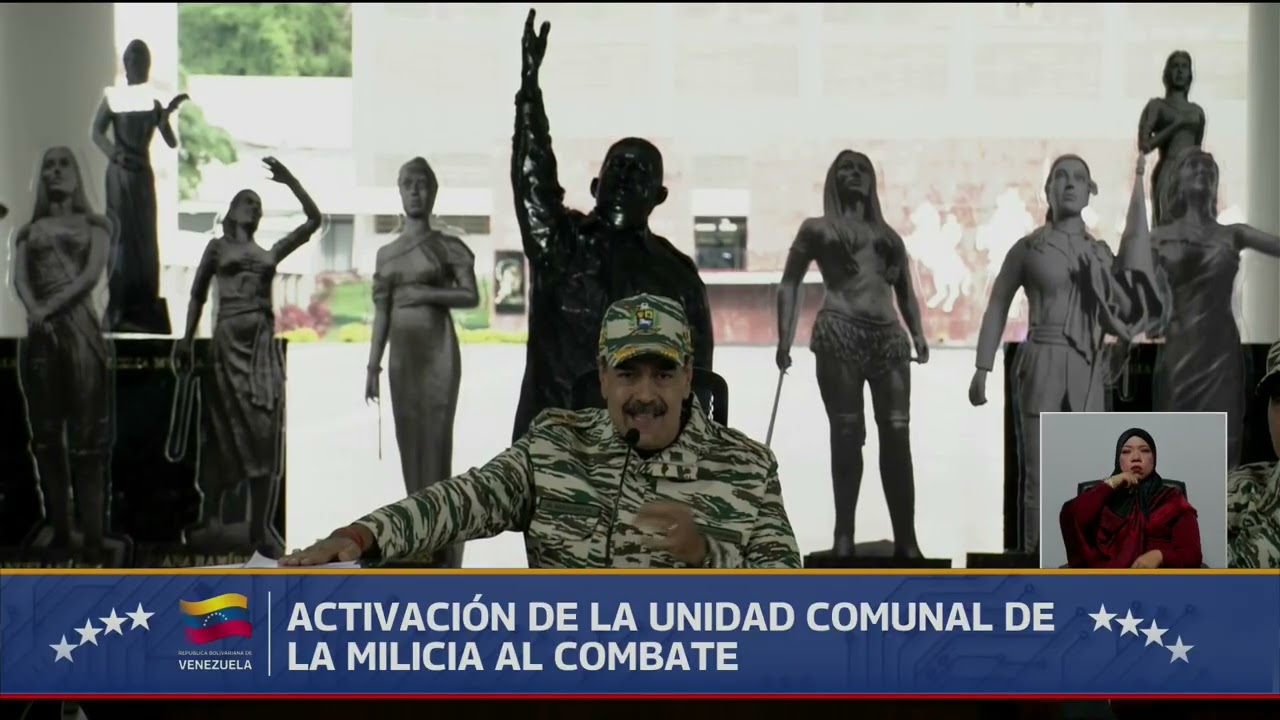 Maduro en activación de las unidades de milicia comunal, 5 de septiembre de 2025