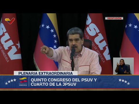Maduro en el Quinto Congreso del PSUV, 4 de noviembre de 2025 (completo)