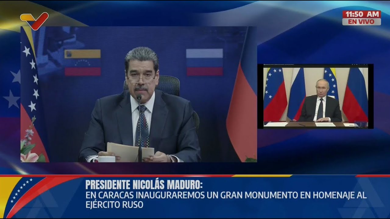 Maduro realiza videoconferencia con Vladimir Putin por 80 años de relaciones Rusia-Venezuela