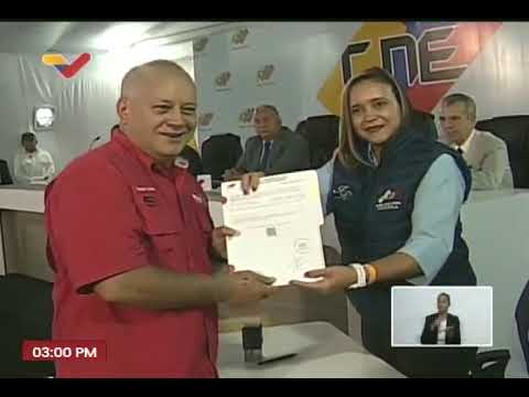 Nicolás Maduro se inscribe en el CNE para elecciones presidenciales 2024