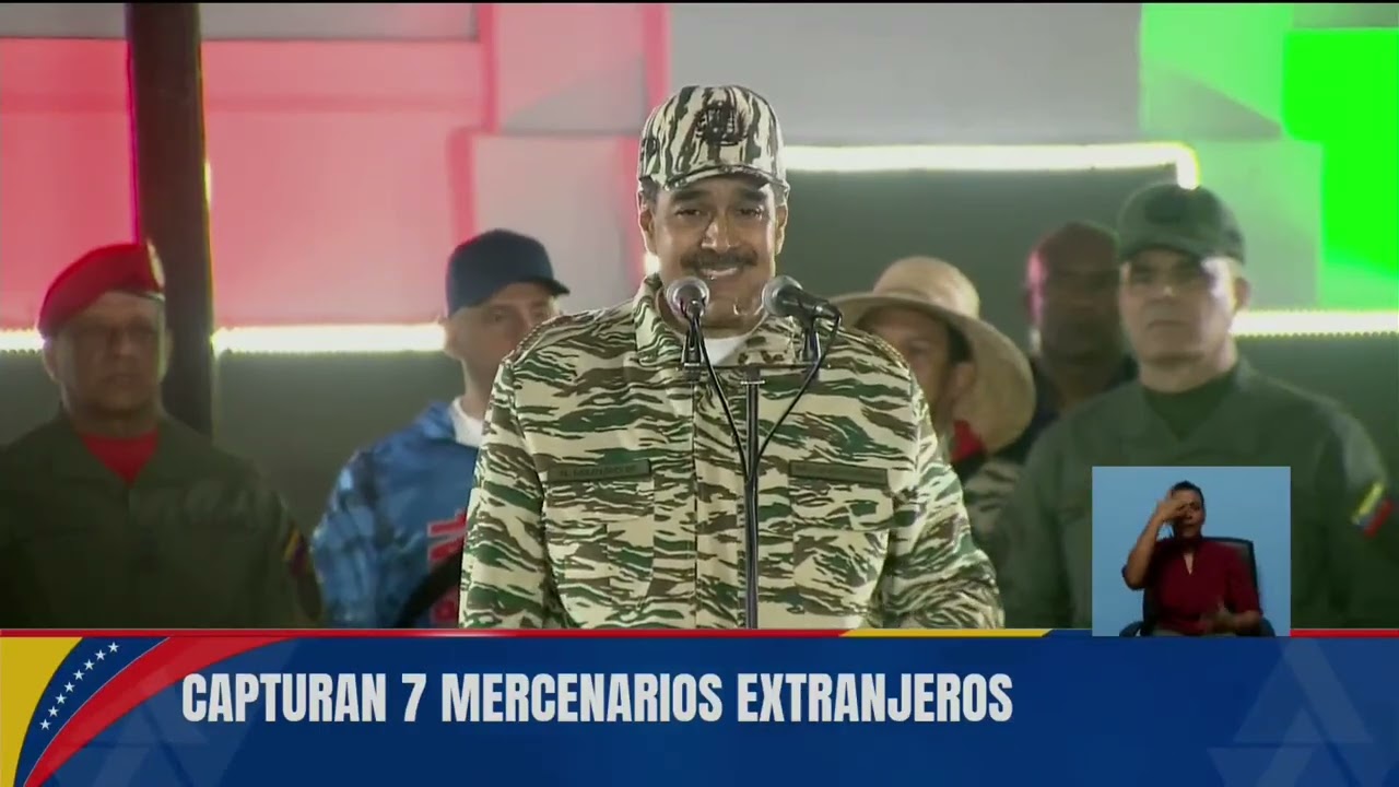 Maduro: 7 mercenarios detenidos en las últimas 24 horas, incluyendo 2 de Estados Unidos