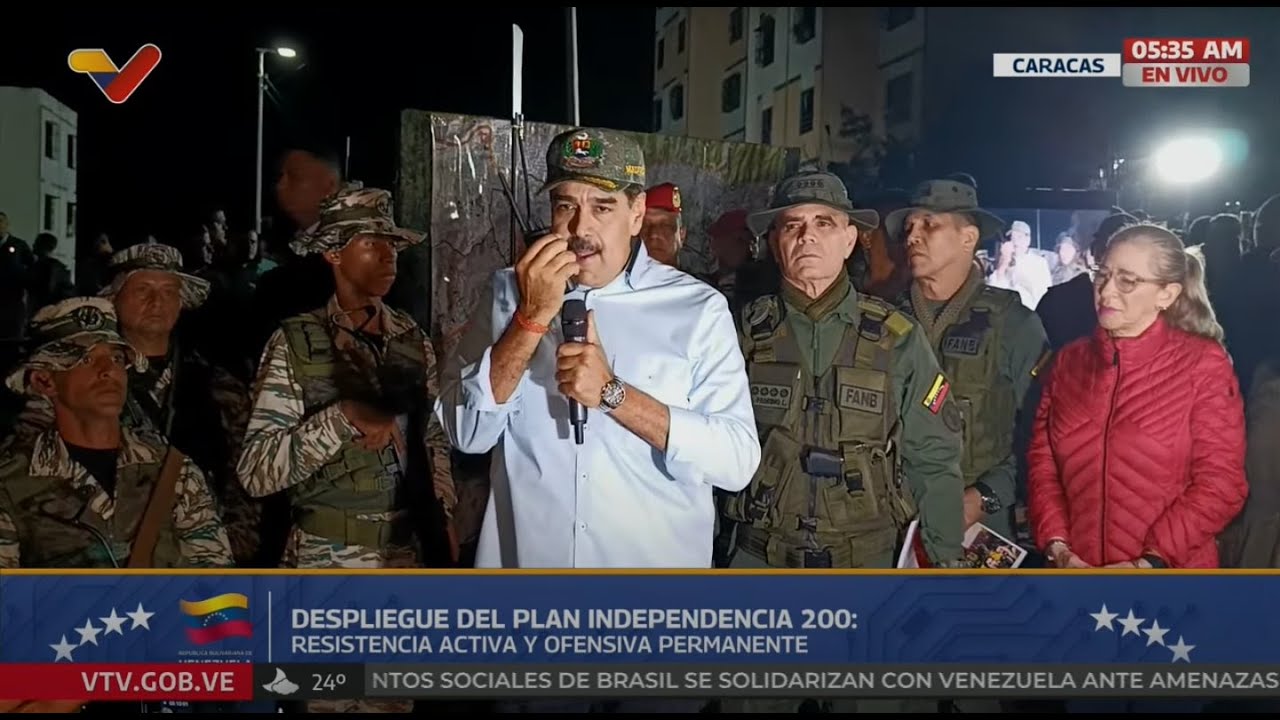 Maduro inicia este jueves en la madrugada el Plan Independencia 200 ante amenazas estadounidenses