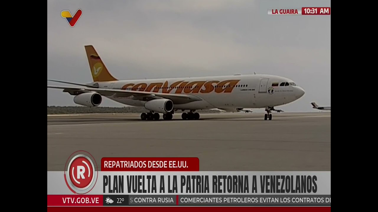 Migrantes venezolanos regresan al país a través del Plan Vuelta a la Patria, 24 febrero 2025