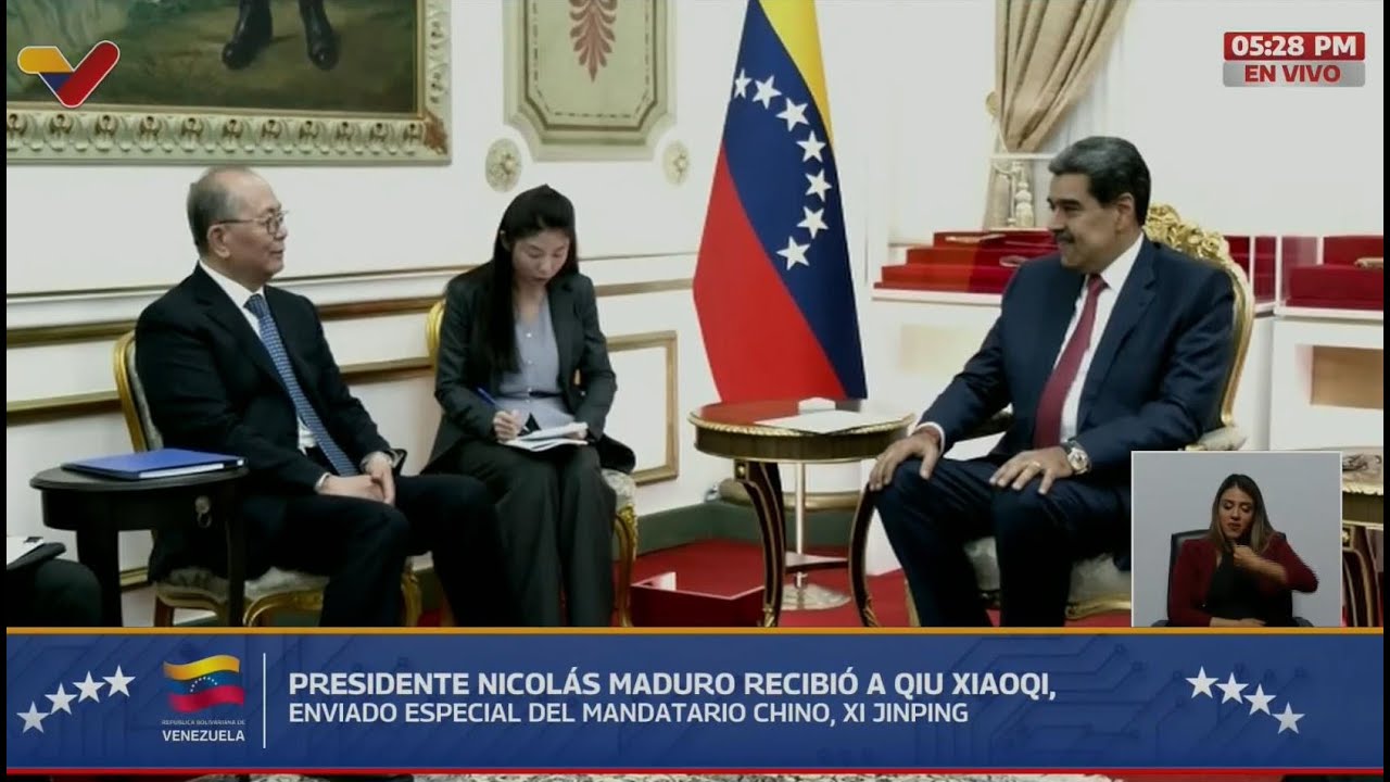Maduro recibe al enviado del Presidente chino Xi Jinping, Qiu Xiaoqi